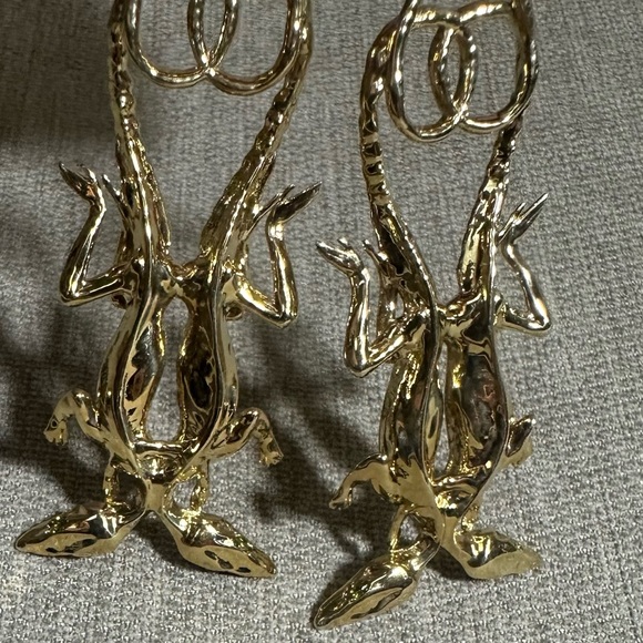 Ancient Future Double Grass Lizard Earrings - Picture 6 of 8